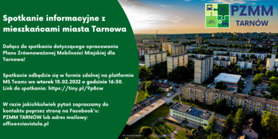 Plakat spotkania informacyjnego